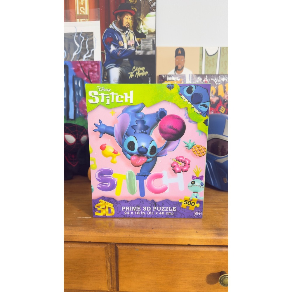 Disney Stitch Prime 3D Puzzle 500 Piece Lenticular Jigsaw 24x18 New